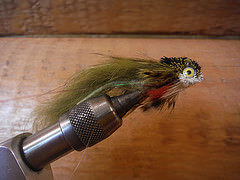 Sculpin fly patterns for Alaska trout fishing.