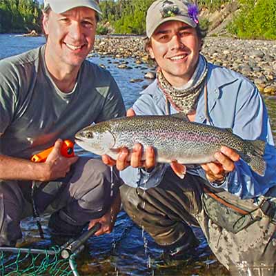 Spin fishing tactics for alaska rainbow trout.