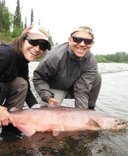 Peak Alaska king salmon fishing periods