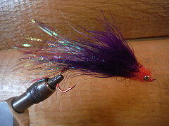 Alaska king salmon intruder fly pattern.