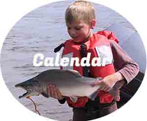 Planning your Alaska fishing trip with our peak calendar.