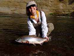 July fly fishing in Alaska