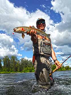 June fly fishing in Alaska