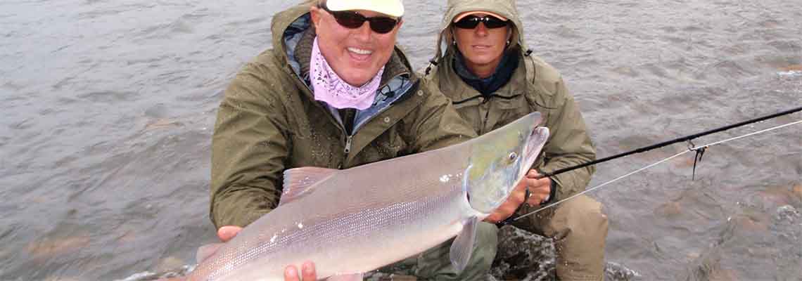 Nice Sockeye salmon at Wilderness Place Lodge, Alaska.