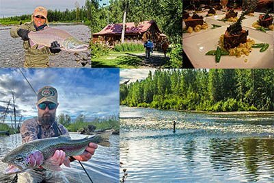 Alaska fishing lodge trips featuring excellent accommodations and guided fishing on Lake Creek.