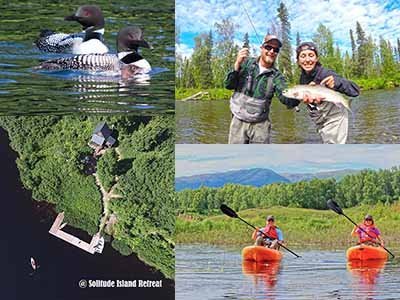 lodge-island-glamping-adventure - Wilderness Place Lodge Alaska - Wilderness Place Lodge Alaska Alaska lodge and glamping in remote wilderness with wildlife viewing, paddling and fishing.
