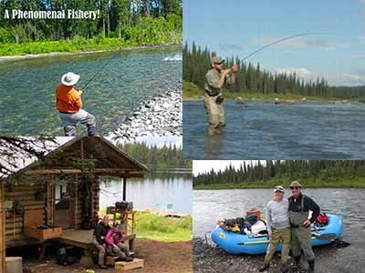 Fishermen and their photos of a remote Alaska fishing adventure on the river in southcentral Alaska.