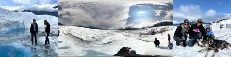 Alaska glacier off-grid family adventure in the Chugach mountains bundled with great lodging and fishing at Wilderness Place Lodge.