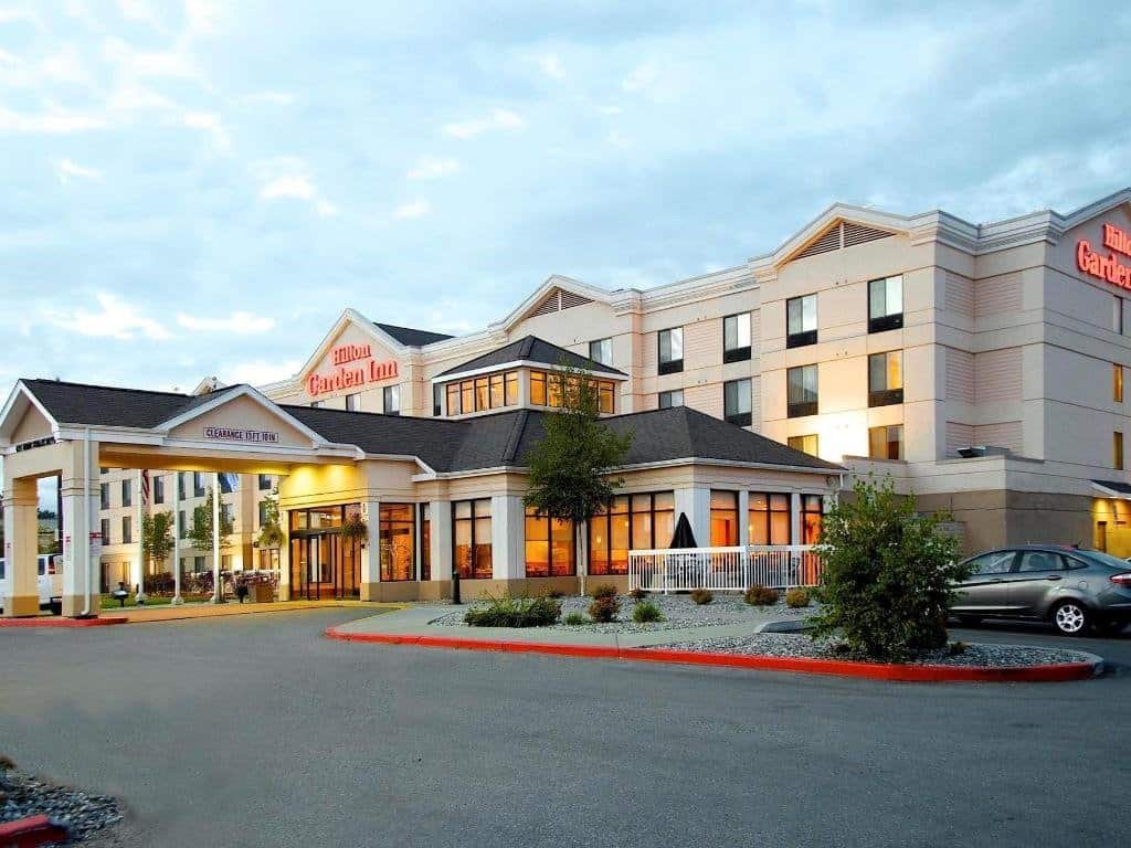 anchorage-hilton-garden-inn - Wilderness Place Lodge Alaska - Wilderness Place Lodge Alaska The Hilton Garden Inn is a great choice for a midtown Anchorage hotel with all the perks.