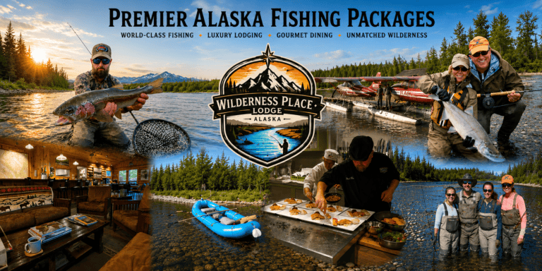All-inclusive Alaska fishing lodge packages featuring quality experiences with Wilderness Place Lodge, a fly-in from Anchorage.